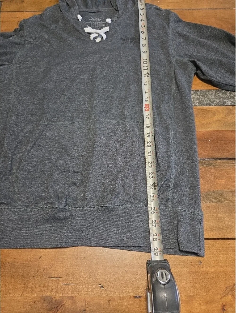 Warfit Spartan Lace Up Hoodie Mens Large Gray Strength Passion Gym Gymwear